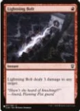 Lightning Bolt card from the Magic: The Gathering search