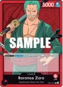 Roronoa Zoro, OP01-001 card from the One Piece search